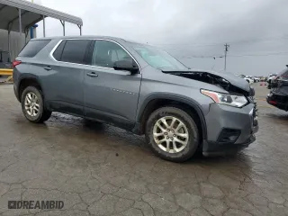 2020 Chevrolet Traverse LS with VIN 1GNEVFKW9LJ207424, listed as a Copart auction lot 50713085 with 73,382 mi miles and Salvage Title. Bid and sale history available at carsss.com. Image 4.
