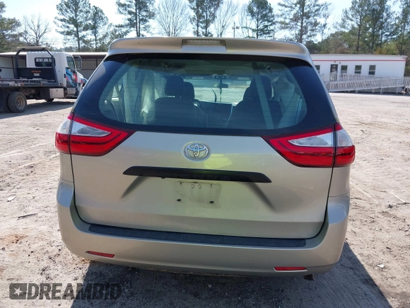 2015 Toyota Sienna L with VIN 5TDZK3DC4FS669496, listed as a IAAI auction lot 41691430 with 119,427 mi miles and . Bid and sale history available at DreamBid. Image 17.