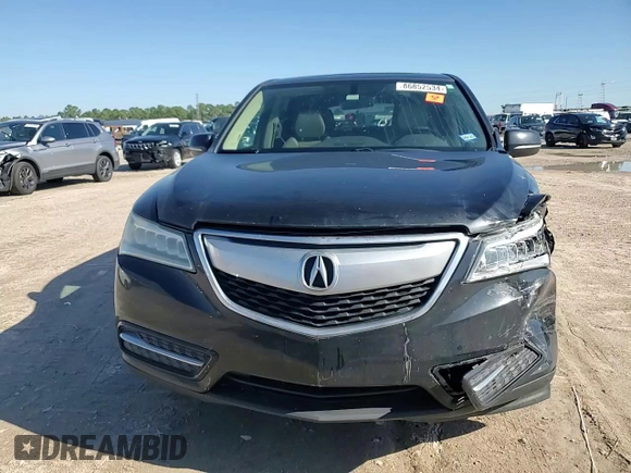 2016 Acura MDX with VIN 5FRYD3H23GB020588, listed as a Copart auction lot 86852534 with 168,552 mi miles and Salvage Title. Bid and sale history available at carsss.com. Image 12.