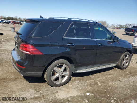 2017 Mercedes-Benz GLE with VIN 4JGDA5HB2HA877236, listed as a Copart auction lot 50364555 with 54,508 mi miles and Salvage Title. Bid and sale history available at carsss.com. Image 3.