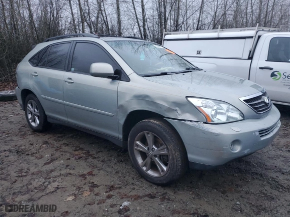 2007 Lexus RX 400h with VIN JTJGW31U272002523, listed as a Copart auction lot 78869613 with 0 mi miles and Salvage Title. Bid and sale history available at carsss.com. Image 4.