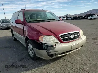 2004 Kia Sedona LX with VIN KNDUP131546612432, listed as a Copart auction lot 87326764 with 156,259 mi miles and Salvage Title. Bid and sale history available at carsss.com. Image 12.