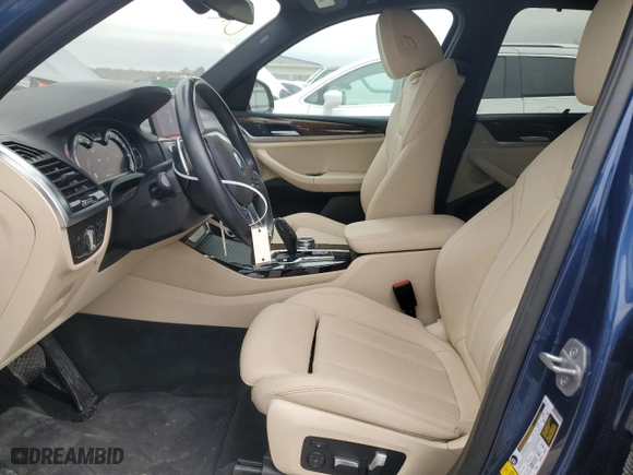 2019 BMW X3 xDrive30i with VIN 5UXTR9C5XKLP93273, listed as a Copart auction lot 47653755 with 42,664 mi miles and Salvage Title. Bid and sale history available at carsss.com. Image 7.