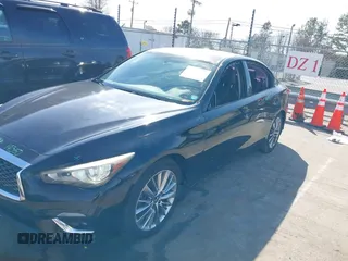 2018 Infiniti Q50 Luxe with VIN JN1EV7AP6JM592321, listed as a IAAI auction lot 41566556 with 109,545 mi miles and . Bid and sale history available at DreamBid. Image 6.