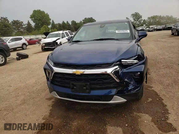 2023 Chevrolet Blazer LT with VIN 3GNKBHR4XPS101368, listed as a Copart auction lot 58520625 with 22,155 mi miles and Salvage title. Bid and sale history available at DreamBid. Image 13.