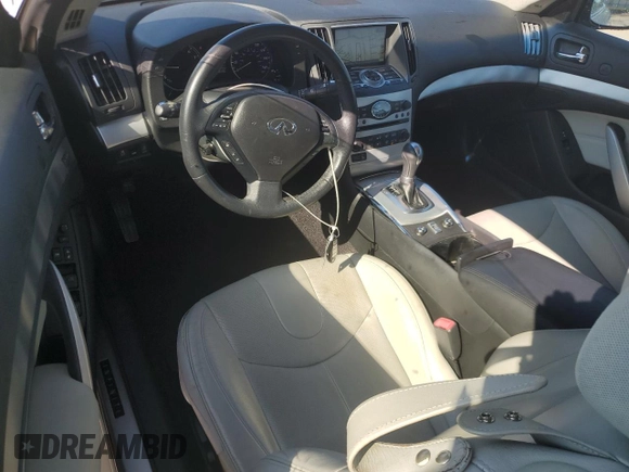 2015 Infiniti Q60 with VIN JN1CV6FE7FM810508, listed as a Copart auction lot 63295685 with 60,154 mi miles and Salvage title. Bid and sale history available at DreamBid. Image 8.