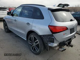 2017 Audi SQ5 Premium Plus with VIN WA1CCAFP5HA083262, listed as a Copart auction lot 46470175 with 117,460 mi miles and Salvage Title. Bid and sale history available at carsss.com. Image 2.