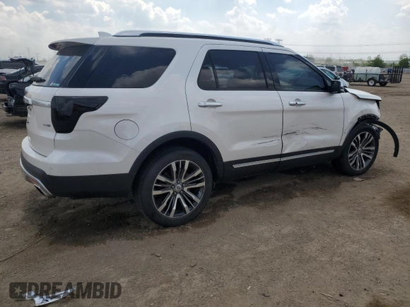 2016 Ford Explorer Platinum z VIN 1FM5K8HT1GGD00026, wystawiony jako Copart lot #56985155 z przebiegiem 87 506 mil mil oraz Szkoda całkowita • Salvage title. Historia ofert i sprzedaży dostępna na DreamBid. Obrazek 3.