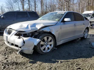 2006 BMW 5 Series 530xi with VIN WBANF73556CU19776, listed as a Copart auction lot 41845545 with Not Provided miles and Salvage Title. Bid and sale history available at carsss.com. Image 1.
