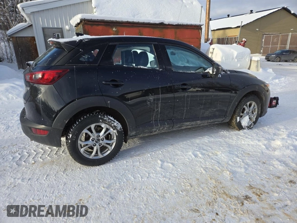 2020 Mazda CX-3 GS z VIN JM1DKFC72L1473243, wystawiony jako Copart lot #85976644 z przebiegiem 76 815 mil mil oraz Szkoda całkowita • Salvage title. Historia ofert i sprzedaży dostępna na DreamBid. Obrazek 3.