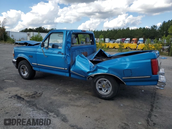 1994 Ford F-150 with VIN 1FTEF15N3RNB71680, listed as a Copart auction lot 74338084 with 236,921 mi miles and Salvage Title. Bid and sale history available at carsss.com. Image 2.
