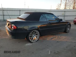 2001 BMW 3 Series 325Ci with VIN WBABS33461JY41462, listed as a Copart auction lot 84699544 with 234,612 mi miles and Salvage Title. Bid and sale history available at carsss.com. Image 3.