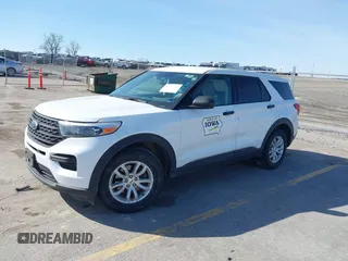2020 Ford Explorer with VIN 1FMSK8BHXLGA19649, listed as a IAAI auction lot 41775268 with 155,716 mi miles. Bid and sale history available at carsss.com. Image 2.