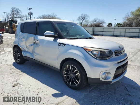 2018 Kia Soul + with VIN KNDJP3A52J7504697, listed as a Copart auction lot 48595585 with 52,248 mi miles and Salvage Title. Bid and sale history available at carsss.com. Image 4.