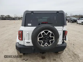 2022 Ford Bronco with VIN 1FMDE5AHXNLB15534, listed as a Copart auction lot 44449825 with 45,726 mi miles and Salvage title. Bid and sale history available at DreamBid. Image 6.