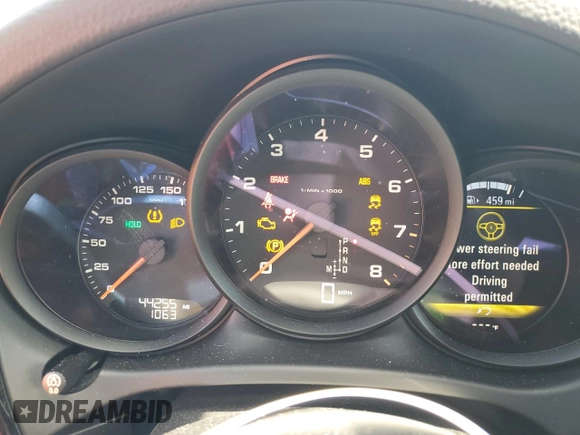 2018 Porsche Macan with VIN WP1AA2A51JLB20217, listed as a Copart auction lot 53491265 with 44,255 mi miles and Salvage Title. Bid and sale history available at DreamBid. Image 9.