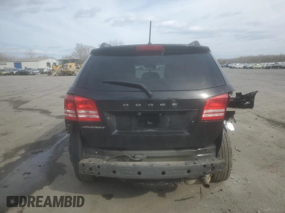 2019 Dodge Journey SE Value with VIN 3C4PDCAB4KT864575, listed as a Copart auction lot 43988685 with Not Provided miles and Salvage Title. Bid and sale history available at DreamBid. Image 6.