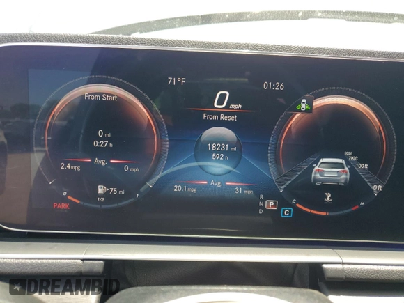 2020 Mercedes-Benz GLE 350 with VIN 4JGFB4JB2LA213425, listed as a Copart auction lot 60676245 with 18,231 mi miles and Clean title. Bid and sale history available at DreamBid. Image 9.