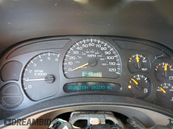 2005 Chevrolet Suburban LS with VIN 3GNEC16ZX5G176881, listed as a Copart auction lot 80467894 with 203,283 mi miles and Salvage title. Bid and sale history available at DreamBid. Image 9.