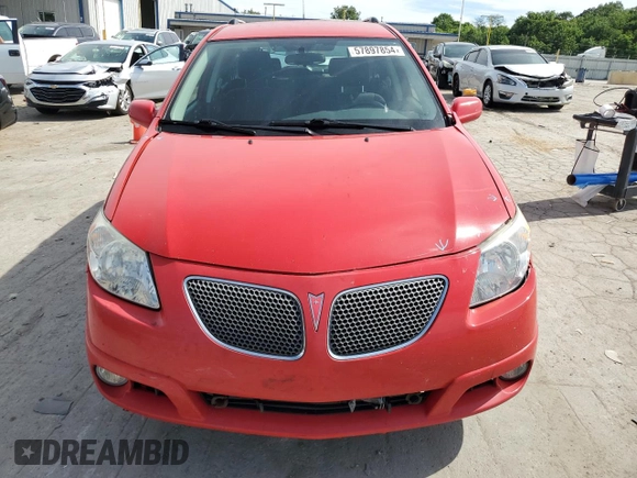 2006 Pontiac Vibe GT with VIN 5Y2SN65L76Z448997, listed as a Copart auction lot 57897854 with 131,498 mi miles and Salvage Title. Bid and sale history available at carsss.com. Image 5.