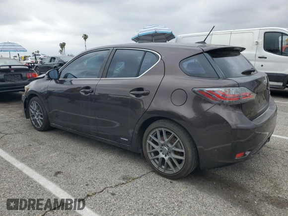 2011 Lexus CT 200h with VIN JTHKD5BHXB2016726, listed as a Copart auction lot 54628455 with 189,212 mi miles and Salvage title. Bid and sale history available at DreamBid. Image 2.