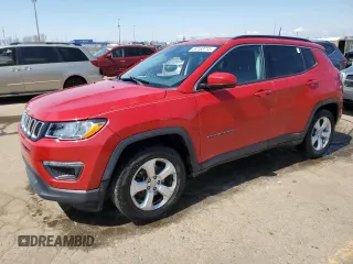 2018 Jeep Compass Latitude with VIN 3C4NJCBB9JT408004, listed as a Copart auction lot 54163715 with 56,684 mi miles and Clean title. Bid and sale history available at DreamBid. Image 1.