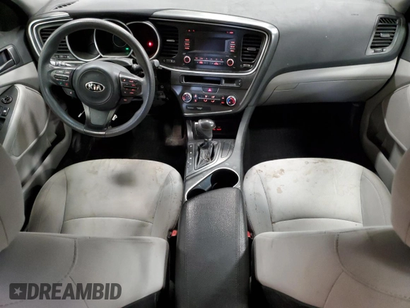 2015 Kia Optima LX with VIN KNAGM4A73F5613177, listed as a Copart auction lot 53689555 with Not Provided miles and Clean Title. Bid and sale history available at carsss.com. Image 8.