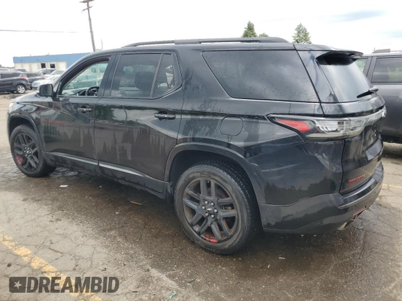 2018 Chevrolet Traverse Premier z VIN 1GNEVJKW7JJ150494, wystawiony jako Copart lot #58755745 z przebiegiem 193 346 mil mil oraz Czysty tytuł • Clean title. Historia ofert i sprzedaży dostępna na DreamBid. Obrazek 2.