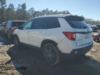 2021 Honda Passport EX-L with VIN 5FNYF7H53MB010829, listed as a Copart auction lot 46626435 with 75,810 mi miles and Salvage Title. Bid and sale history available at carsss.com. Image 2.