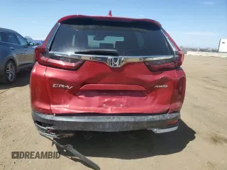 2021 Honda CR-V EX-L with VIN 2HKRW2H84MH646307, listed as a Copart auction lot 52990605 with 62,464 mi miles and Salvage Title. Bid and sale history available at DreamBid. Image 6.