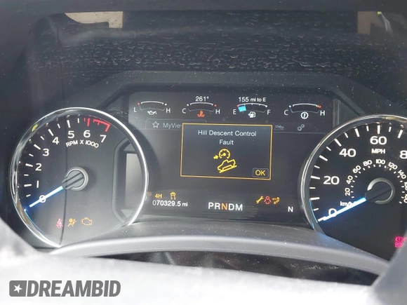 2017 Ford F-150 XL with VIN 1FTEW1EG8HKD67096, listed as a IAAI auction lot 42113379 with 70,329 mi miles. Bid and sale history available at carsss.com. Image 7.