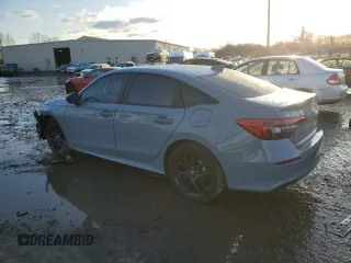 2024 Honda Civic Sedan Sport with VIN 2HGFE2F50RH526455, listed as a Copart auction lot 43948805 with 10,820 mi miles and Salvage Title. Bid and sale history available at carsss.com. Image 2.