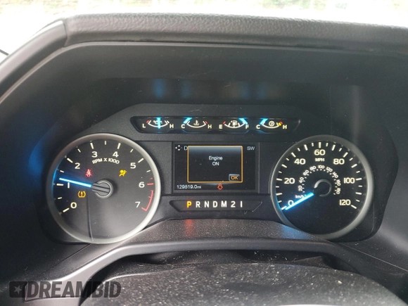 2015 Ford F-150 XL with VIN 1FTEW1CP3FFA62176, listed as a Copart auction lot 55364185 with 129,519 mi miles and Salvage title. Bid and sale history available at DreamBid. Image 9.
