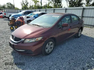 2014 Honda Civic LX z VIN 19XFB2F55EE070661, wystawiony jako Copart lot #56356355 z przebiegiem 114 217 mil mil oraz Szkoda całkowita • Salvage title. Historia ofert i sprzedaży dostępna na DreamBid. Obrazek 1.