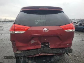 2013 Toyota Sienna LE AAS with VIN 5TDKK3DC3DS384237, listed as a Copart auction lot 50295505 with 271,344 mi miles and Salvage Title. Bid and sale history available at carsss.com. Image 6.