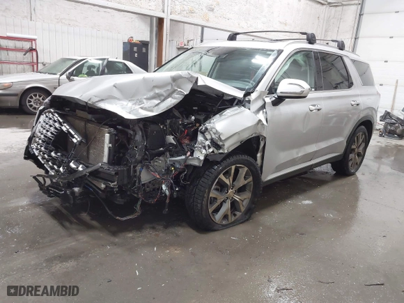2021 Hyundai Palisade SEL with VIN KM8R4DHE5MU315499, listed as a IAAI auction lot 41496447 with 1 mi miles. Bid and sale history available at carsss.com. Image 17.