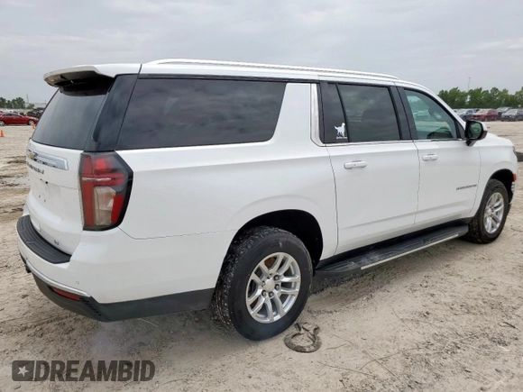 2021 Chevrolet Suburban LT with VIN 1GNSCCKD2MR265366, listed as a Copart auction lot 65439595 with 106,345 mi miles and Salvage title. Bid and sale history available at DreamBid. Image 3.