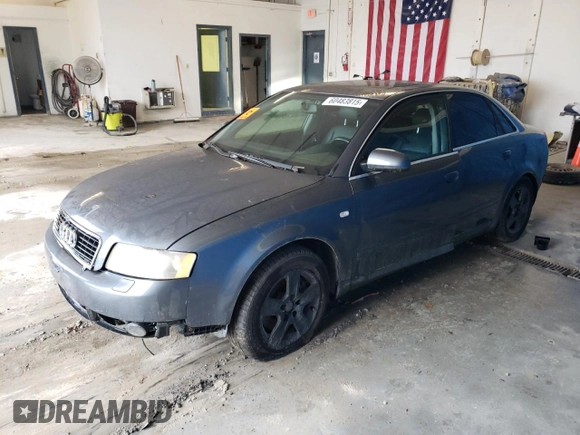 2002 Audi A4 3.0L with VIN WAULT68E92A253951, listed as a Copart auction lot 60483815 with Not provided miles and Clean title. Bid and sale history available at DreamBid. Image 1.