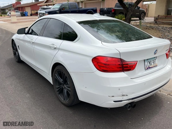 2017 BMW 4 Series 430i with VIN WBA4F7C39HG788632, listed as a Copart auction lot 53349705 with 104,218 mi miles and Clean Title. Bid and sale history available at carsss.com. Image 3.