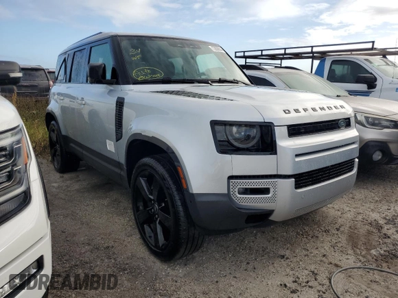 2023 Land Rover Defender SE with VIN SALEP7EU6P2141359, listed as a Copart auction lot 73926614 with Not provided miles and Salvage title. Bid and sale history available at DreamBid. Image 4.