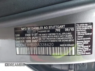2011 Mercedes-Benz E 350 Luxury z VIN WDDHF8HBXBA338420, wystawiony jako IAAI lot #42155045 z przebiegiem 196 075 mil mil oraz . Historia ofert i sprzedaży dostępna na DreamBid. Obrazek 9.