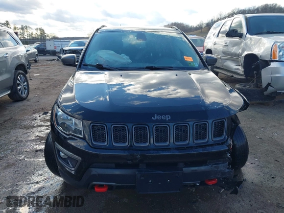 2019 Jeep Compass Trailhawk with VIN 3C4NJDDBXKT671364, listed as a IAAI auction lot 41655974 with 104,252 mi miles and . Bid and sale history available at carsss.com. Image 13.