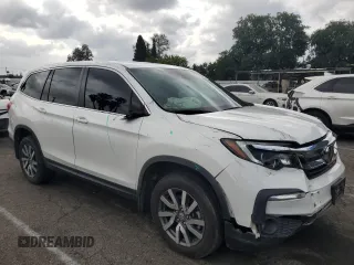 2021 Honda Pilot EX-L z VIN 5FNYF6H50MB036573, wystawiony jako Copart lot #54623025 z przebiegiem 108 967 mil mil oraz Szkoda całkowita • Salvage title. Historia ofert i sprzedaży dostępna na DreamBid. Obrazek 4.