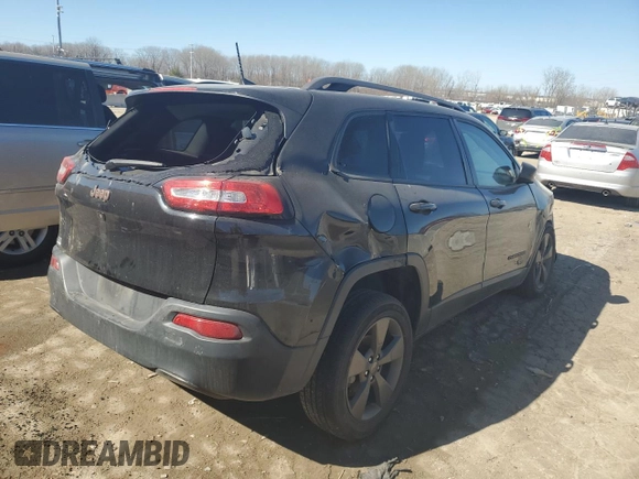 2016 Jeep Cherokee 75th Anniversary with VIN 1C4PJLCB8GW290800, listed as a Copart auction lot 47258265 with 138,571 mi miles and Salvage Title. Bid and sale history available at carsss.com. Image 3.