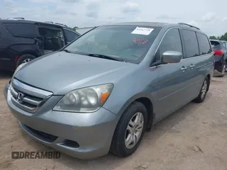 2005 Honda Odyssey EX-L with VIN 5FNRL38685B031644, listed as a IAAI auction lot 42267739 with 223,537 mi miles and . Bid and sale history available at DreamBid. Image 2.