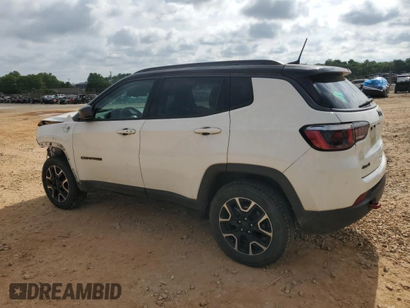 2019 Jeep Compass Trailhawk with VIN 3C4NJDDB5KT795347, listed as a Copart auction lot 57111655 with 78,010 mi miles and Salvage title. Bid and sale history available at DreamBid. Image 2.