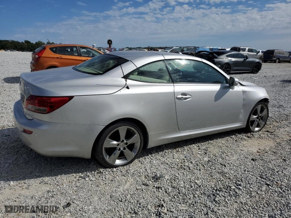 2010 Lexus IS 250C with VIN JTHFF2C23A2508503, listed as a Copart auction lot 75329934 with 0 mi miles and Salvage Title. Bid and sale history available at carsss.com. Image 3.