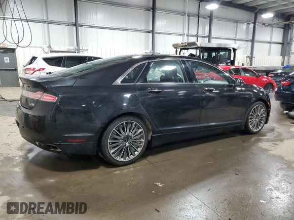 2014 Lincoln MKZ with VIN 3LN6L2J92ER819962, listed as a Copart auction lot 45731245 with 181,906 mi miles and Salvage Title. Bid and sale history available at carsss.com. Image 3.
