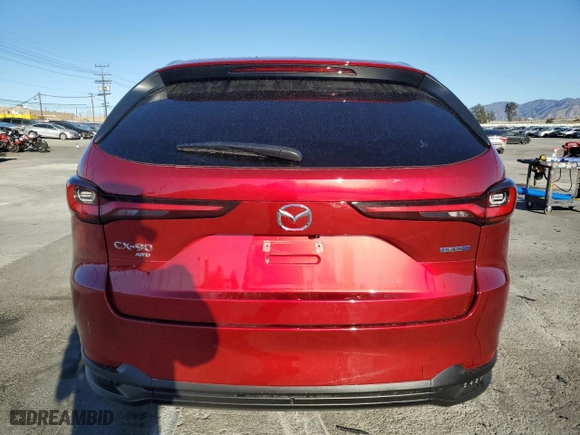 2024 Mazda CX-90 PHEV Preferred with VIN JM3KKBHA5R1156187, listed as a Copart auction lot 78050704 with 20,133 mi miles and Salvage Title. Bid and sale history available at carsss.com. Image 6.