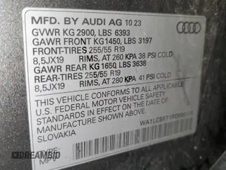 2024 Audi Q7 Premium Plus with VIN WA1LCBF71RD006474, listed as a Copart auction lot 62633915 with 33,316 mi miles and Clean title. Bid and sale history available at DreamBid. Image 13.
